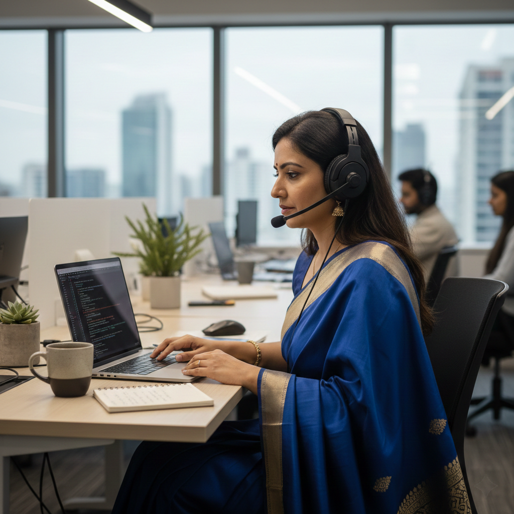 Asian woman studying online course, distance education on laptop